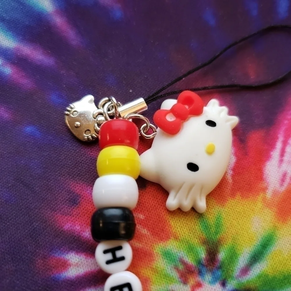 HANDMADE Kawaii Hello Kitty Long Phone Charm